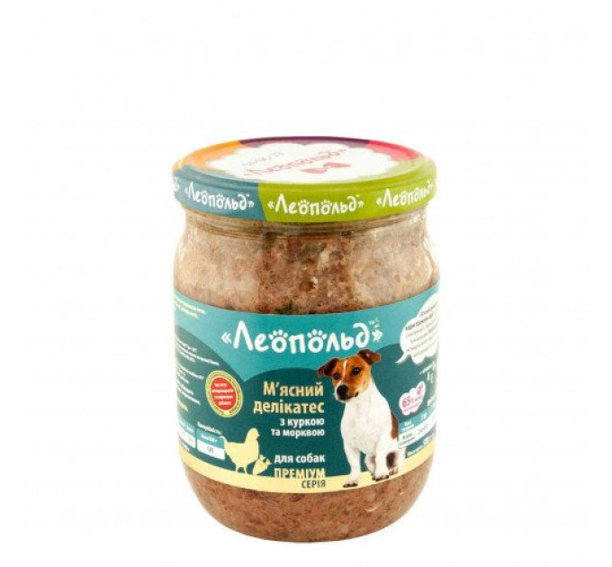 Лео 500 д/с ск делікат курча морква  (уп 6 шт) 0252