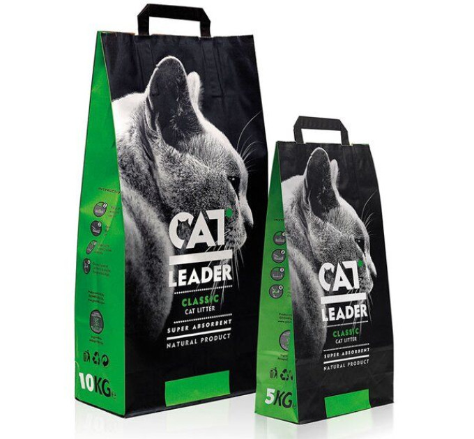 Кет Лідер (CAT LEADER) супер-поглинаючий наповнювач у кошачий туалет , 5 кг