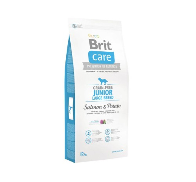 Корм Brit Care GF Junior Large Breed Salmon & Potato для цуценят гігантських порід 12 kg