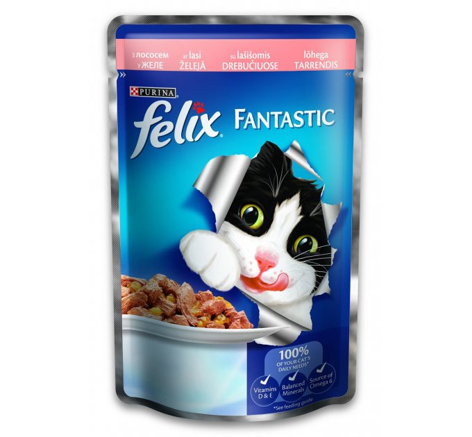 FELIX Fantastic (Фелікс Фантастік). З куркою. Шматочки у желе. Конс/кот 20х100г