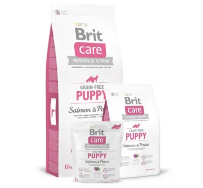 Корм Бріт Brit Care GF Puppy Salmon and Potato 12 kg (д/щенков)