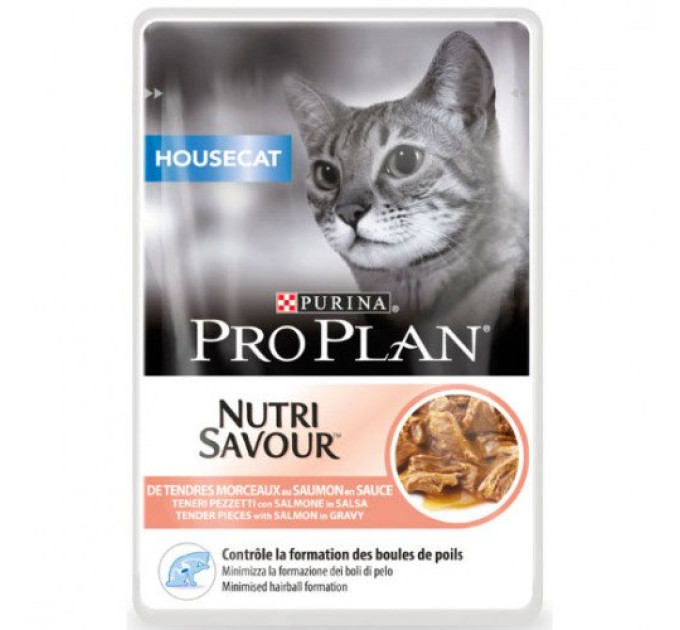 ProPlan Housecat Nutrisavour. З лососем. Для котів, що живуть вдома. Конс/кот 26х85г