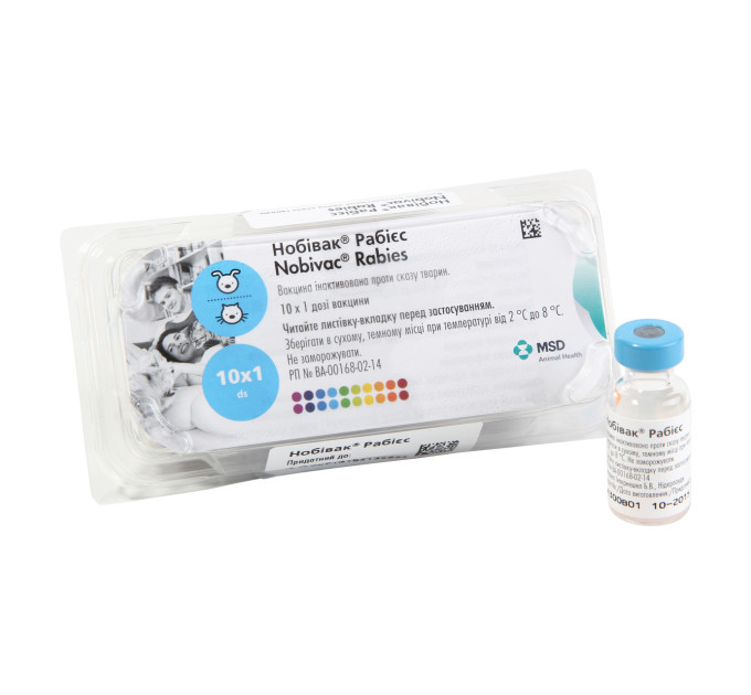 Вакцина Нобівак (Nobivac) Rabies проти сказу, 1 доза / 1 мл