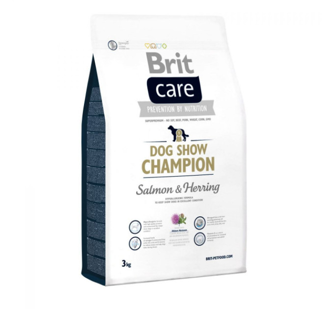 Корм Бріт Brit Care Dog Show Champion 3 kg (д/выставочных собак)
