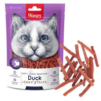 DA-02S-01х Wanpy ФІЛЕ КАЧКИ В\'ЯЛЕНЕ ПОЛОСКИ (Duck Jerky Strips) ласощі для котів 80г