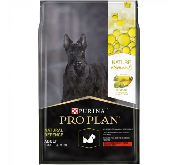 ProPlan Nature Elements. Захист. З яловичиною та оливковою олією.Для собак малих порід з чутливою шк