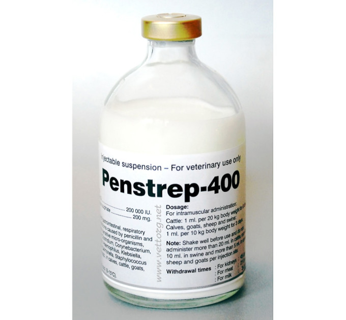 Пенстреп 400 (Penstrep 400), р-н д/ін 100 мл