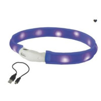 Н 77027 Нашийник USB світящийся Visible 55 см 25 мм синій