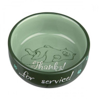 24793 Миска керамічна для кота "Thanks for Service" 0,3л/11см