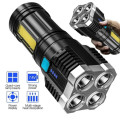 Світлодіодний акумуляторний ліхтарик S-422  4LED, Портативний, USB зарядка, 4 світлодіода, 13,6см