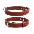 Нашийник одинарний CoLLaR (ширина 25мм, довжина 38-50) коричневий 02196