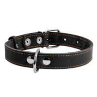 Нашийник одинарний CoLLaR (ширина 25 мм, довжина 38-50 см) чорний 02191