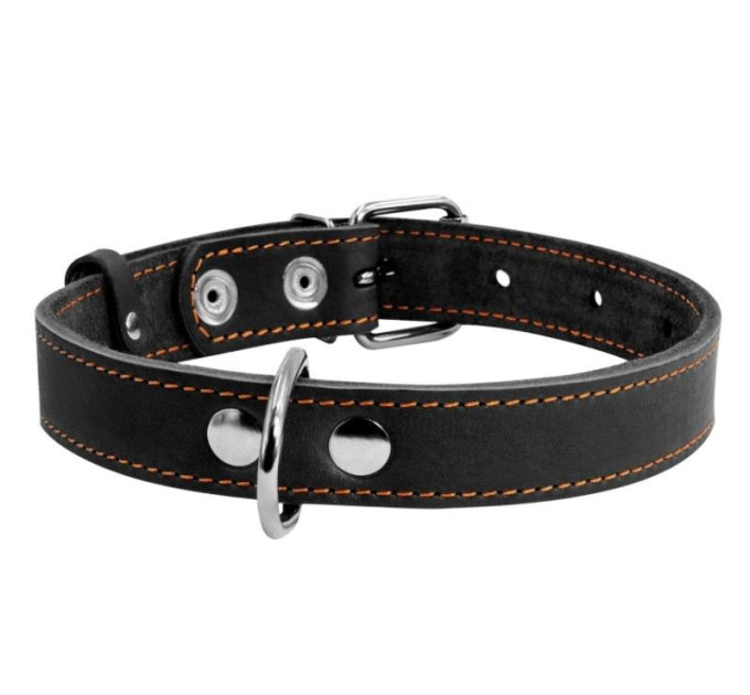 Нашийник одинарний CoLLaR (ширина 25 мм, довжина 38-50 см) чорний 02191
