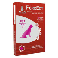 Краплі Modes ForcEct протипаразитарні для собак та цуценят до 4 кг 0,5мл (3шт.- уп)