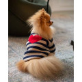 Светр в\'язаний полосатий з серцем 6 Y-249/6
