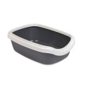 Туалет для котів Comfort M 41x30x13.5 сірий 241699