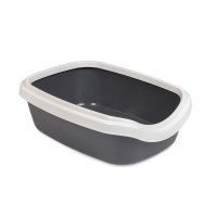 Туалет для котів Comfort M 41x30x13.5 сірий 241699